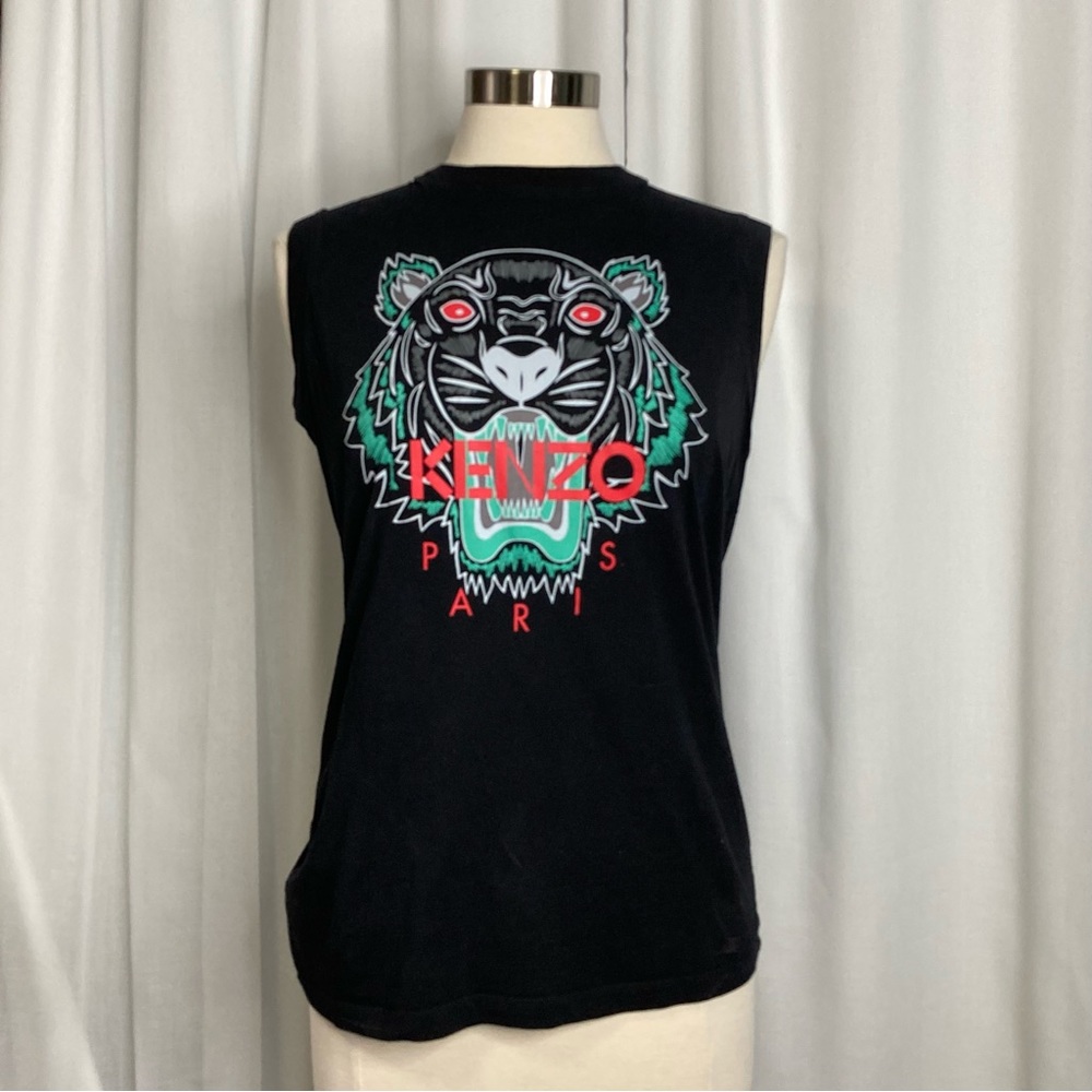 Kenzo tiger logo sleeveless tee